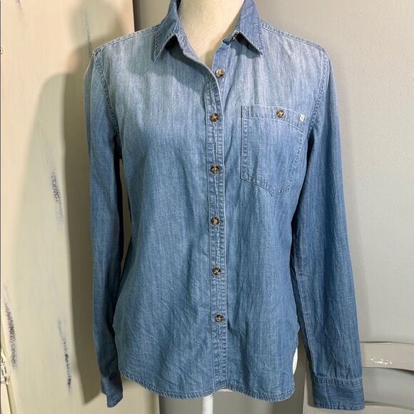 Volcom Sky Blue Denim Shirt - Picture 1 of 9